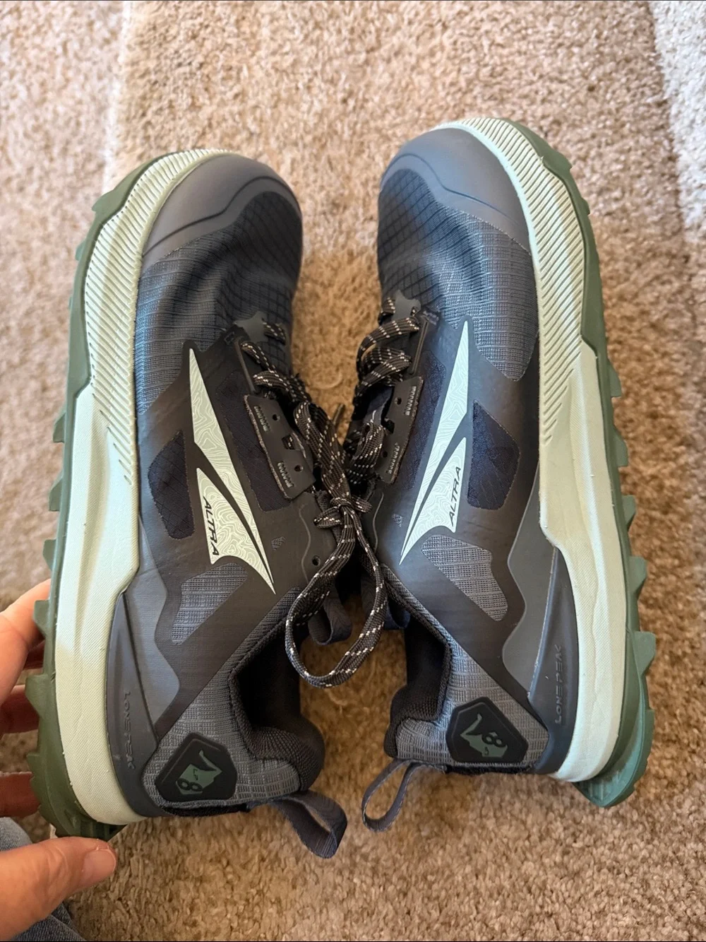 ALTRA Women’s Lone Peak 8 Trail Running Shoe. SZ 7 Wide. Hiking. Outdoor. EUC